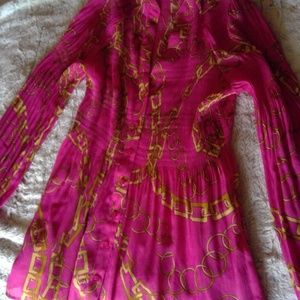 Sunny Leigh Fushia Nautical Chain Blouse Small